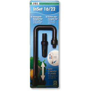 JBL InSet 16/22 - Ansaugrohr Komplett-Set für Außenfilter CristalProfi e1500/1,2 - Länge: 36 - 54 cm