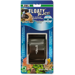 JBL FLOATY BLADE - Schwimmender Scheiben-Reinigungsmagnet mit Klinge für dicke Aquarienscheiben - Größe: L