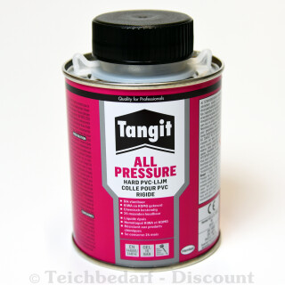 TANGIT Henkel PVC Kleber ALL PRESSURE Hart-PVC Wasserfest Teich Rohr Filterbau - Inhalt: 1.000 ml Pinseldose