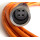 ROTA Kabel Set (3-Adrig) für Tauchstrahler UVC Montagekit mit Bajonettverschluss - Anschlusskabel mit Bajonett-Anschluss (Länge: 4 Meter) - Farbe: orange