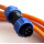 ROTA Kabel Set (3-Adrig) für Tauchstrahler UVC Montagekit mit Bajonettverschluss - Anschlusskabel mit Bajonett-Anschluss (Länge: 4 Meter) - Farbe: orange
