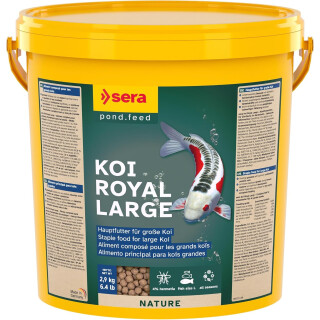 SERA KOI ROYAL Large - Hauptfutter für ein langes, gesundes Koileben von Koi ab 25 cm - 2,9 kg (10 Liter)